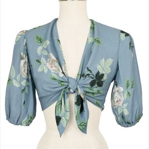 Trashy Diva French Blue Roses Anais Top s 10